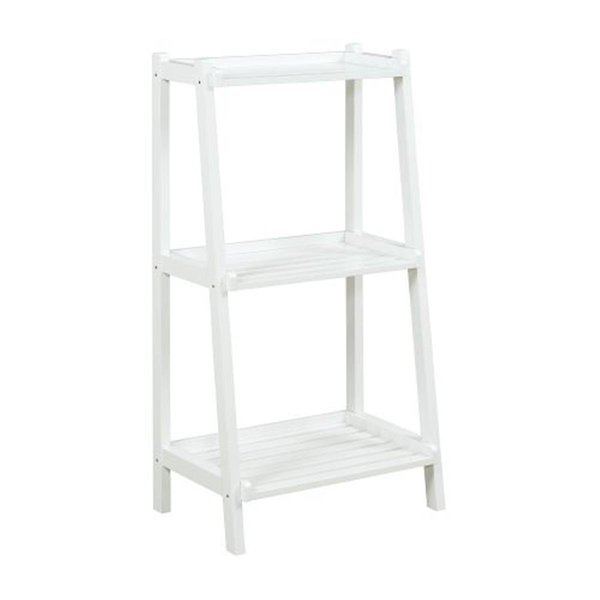 Deluxdesigns Dunnsville 3-Tier Ladder Shelf - White DE2471592